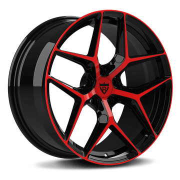 CUSTOM 1 PIECE FORGED RED WHEELS SERIES: RV-MS203 - RVRN WHEELS